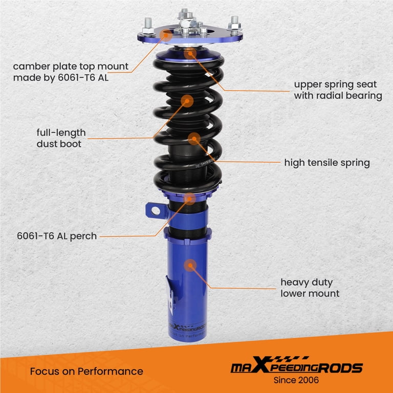Full Height Adjustable Coilovers Lowering Kit for Toyota Celica 2000 Full Height Adjustable Coilovers Lowering Kit for Toyota Celica 2000