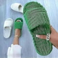 thumbnail image 3 of Pantoufles en Peluche pour Femmes Filles Chaussures d'Hiver à Enfiler, 3 of 5