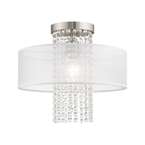 Livex Lighting - Bella Vista - 1 Light Flush Mount in Contemporary Style - 15