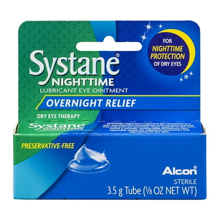 Systane Nighttime Lubricant Eye Ointment Overnight Relief, 0.125 FL OZ
