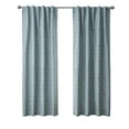 thumbnail image 5 of Better Homes & Gardens Blackout Textured Geometric Curtain Panel, 1 Panel, Aqua Slate, 50" W x 95" L, 5 of 5