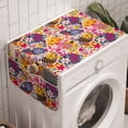 thumbnail image 1 of Floral Washing Machine Organizer, Vibrant Spring Theme of Happy Hearts Blossoms and Leaves Seasonal Outdoor Print, Anti-slip Fabric Top Cover for Washer and Dryer, Multicolor, by Ambesonne, 1 of 1