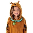 thumbnail image 3 of Scooby Doo Girls' Hooded Character Union Suit Lounge One-Piece Pajama Loungewear Sleepwear, 3 of 6