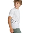 thumbnail image 4 of FSYBOA Boys T-shirts, Casual Comfort Short Sleeve Solid Color Kids Summer Tops White Size 7-8T, 4 of 6