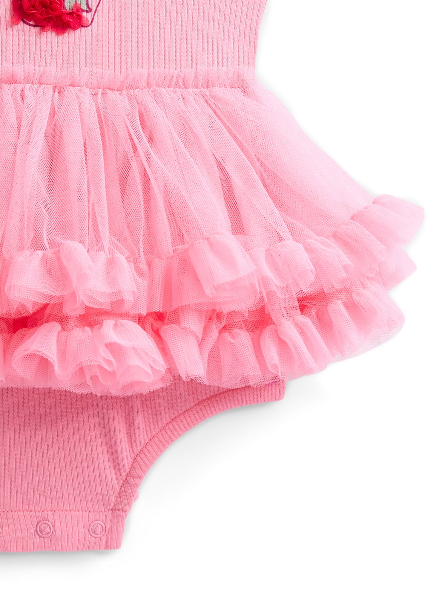 Strawberry Shortcake Baby Girls Graphic Tutu Dress Dress Bodysuit with Short Sleeves, Sizes 0/3M-6/9M