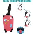 thumbnail image 2 of Luggage Tag,Handbag Tag Silicone Luggage Tags,Luggage Suitcase Tags (5pcs box shape), 2 of 5