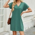 thumbnail image 5 of WCJM Up To 50% Off Women Nightgowns & Sleepshirts Sleepshirts Cotton Women Nightgowns & Sleepshirts Green,Xxl, 5 of 5