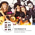 thumbnail image 2 of 8 piezas de pinzas para el cabello de Halloween, horquillas con lazo, tocado colorido de Halloween, 2 of 5