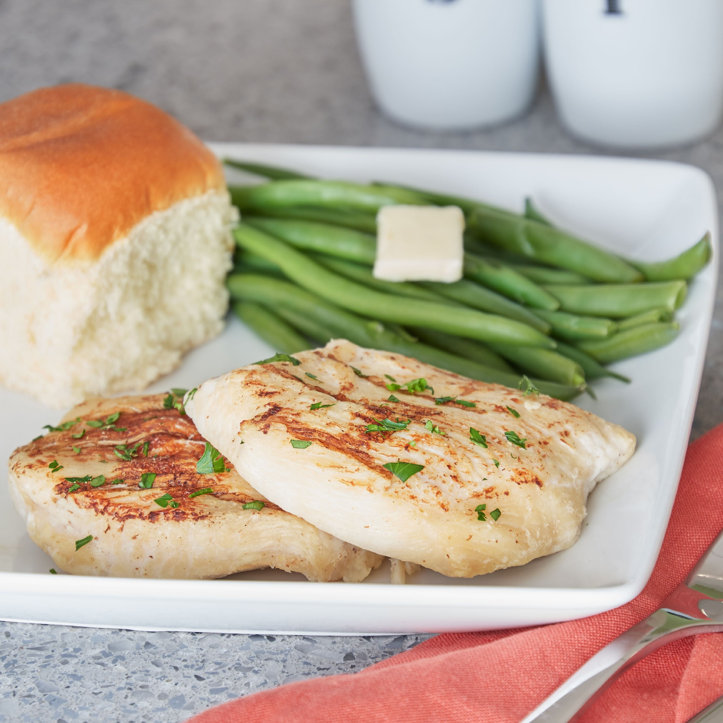 Great Value Fully Cooked Grilled Chicken Breast, 22 oz (Frozen)