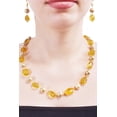 thumbnail image 2 of Ratnavali Jewels Yellow color Tourmaline Pearl Natural Beads Stone Strand Fashion Earring Necklace Women, 2 of 5
