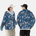 thumbnail image 4 of KLL Veste à Capuche Extérieure Protection Solaire UPF 50+ Style Hawaïen pour Hommes et Femmes Manches Longues Pêche Randonnée Performance-3TG, 4 of 7