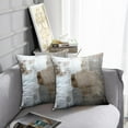 thumbnail image 5 of Throw Pillow Covers Modern Home Art Decor, 20 x 20 Inches Set of 2 Abstract Oil Painting Pillowcases for Bedroom, Living Room, Cushion Couch Sofa, Beige Home Grey Brown, 5 of 6