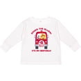 thumbnail image 3 of Inktastic Fire Truck 4th Birthday Boy Boys Long Sleeve Toddler T-Shirt, 3 of 5