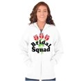 thumbnail image 4 of Bridal Squad Bachelorette Party Zip Hoodie Sweatshirt Women Brisco Brands L, 4 of 6