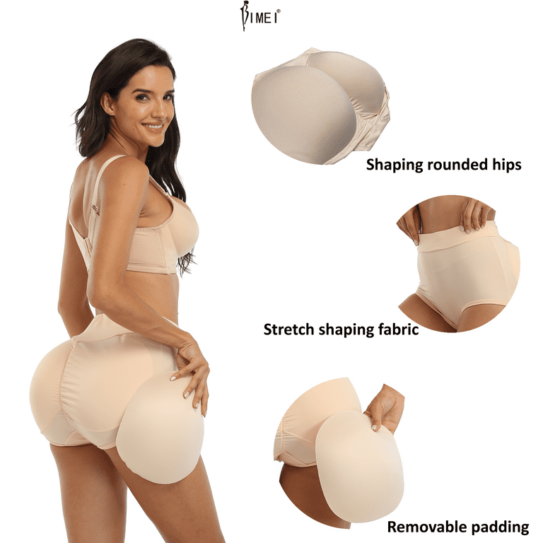 BIMEI 2PS Sponge Butt Lifter Padded Panties Hip Enhancer Underwear