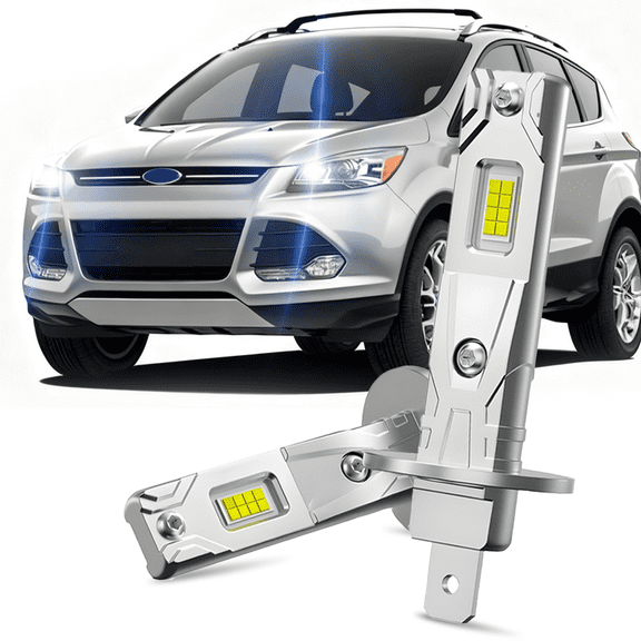 For 2013-2017 Ford Escape Titanium LED Headlight Bulb H1 High Beam Replacement Kit 2pcs