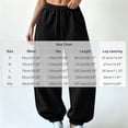 thumbnail image 2 of Luvrsol Womens Sweatpants Oversized Drawstring Jogger Sweatpants High Waist Loose Solid Casual Jogger Pants, Black S, 2 of 7