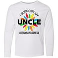 thumbnail image 3 of Inktastic I Support My Uncle Autism Awareness Long Sleeve Youth T-Shirt, 3 of 5