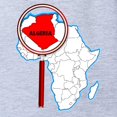 thumbnail image 2 of CafePress - Algeria Under The Magnifying Glass - Cute Infant Baby Football Bodysuit, 2 of 3