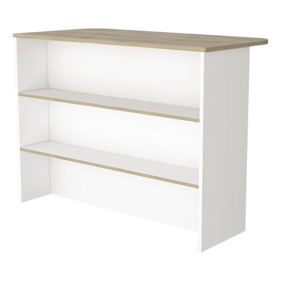 FM FURNITURE Crete Kitchen Island Engineered Wood Multi-Color