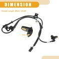 thumbnail image 3 of Unique Bargains ABS Sensor No.598101W000 Car Front Left ABS Wheel Speed Sensor for Kia Rio 2012-2017 ABS Metal Black, 3 of 7