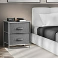 thumbnail image 3 of Sorbus 2-Drawer Nightstand Side Table: Cozy Bedside Storage & Functional Accent Piece (Set of 2), 3 of 8