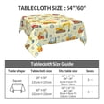 thumbnail image 7 of Wukai Heavy Equipment Waterproof Tablecloth for Kitchen Dining, Fits Square Tables for 2-4 Seats -60"x60", 7 of 7