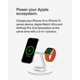 thumbnail image 2 of MagSafe 3-in-1 Wirels Charger, 15W iPhone Fast Charging, Apple Watch Fast Charging, AirPods Charging Station for iPhone 13, 12, Pro, Pro MAX, Mini, Appltch Seri 7,6,5,4,SE AirPods White, 2 of 5
