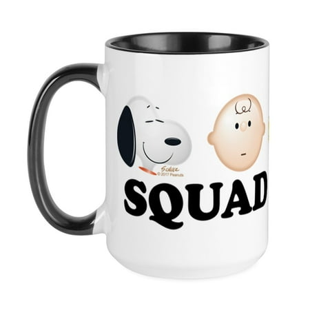 

CafePress - Peanuts Emoji Mugs - 15 oz Ceramic Large Mug