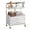 White Marble-Style 1, variant on Hironpal Salon Rolling Cart with Wheels,Mobile Beauty Trolley with Drawers for Salon,Beauty, Spa,3 Tool Holders,White