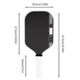 thumbnail image 2 of Fiber Table Tennis Racket High Elasticity Rubber Enhanced Stability Control Lightweight Durable for Adult Outdoor Backyard Park Casual Competitive, 2 of 3