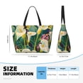 thumbnail image 4 of Fuzoiu Tropical Floral Jungle Print Waterproof Beach Tote Bag for Women Girls with Zipper,Sandproof Pool Swim Bag,Large Capacity Beach Travel Bag for Pool Swim Travel Everyday, 4 of 7