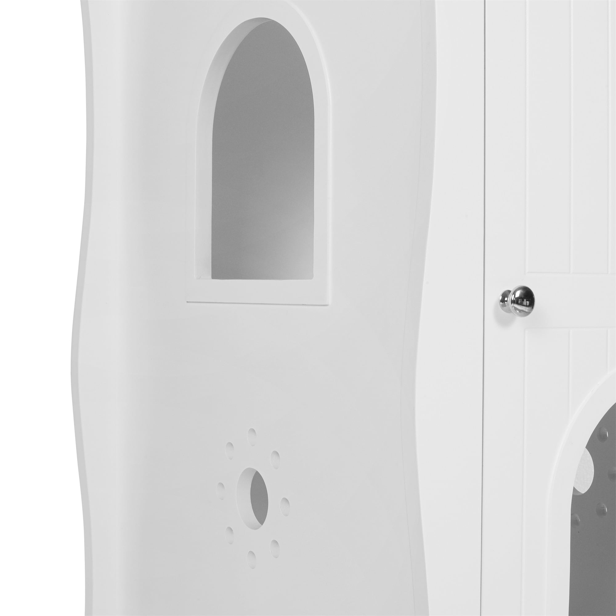 Pefilos 26" Hidden Cat Litter Boxes Enclosure Furniture with Sisal Scratching Doors, Cat House Suitable for Bedroom, Beige Pefilos 26" Hidden Cat Litter Boxes Enclosure Furniture with Sisal Scratching Doors, Cat House Suitable for Bedroom, Beige