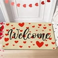 thumbnail image 5 of Back To School!Outdoor Doormats for Front Door,Valentines Day Door Mat,Valentines Welcome Mats,Outdoor for Front Door Valentine Gnomes Love Hearts Gifts,Non Slip Doormat Indoor Entryway Floor Rug, 5 of 8