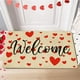 thumbnail image 5 of Felpudo de San Valentín | Felpudo antideslizante con diseño de gnomo y corazón para puerta de entrada | Alfombra de entrada para interior y exterior | 40 x 60 cm, 5 of 8