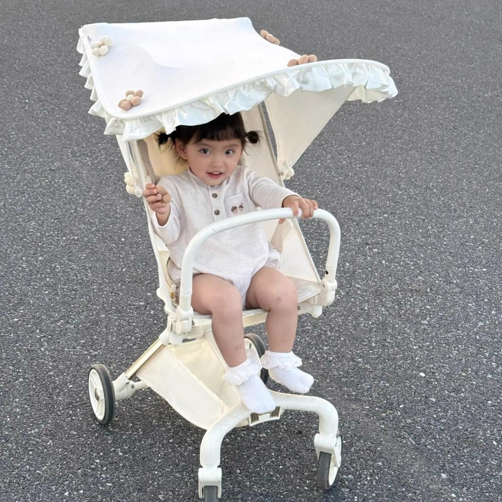 Infant Strollers Sunshade Canopy Sun Protections Pushchair Cart Awning for Daily Park Walking and Shopping Trip