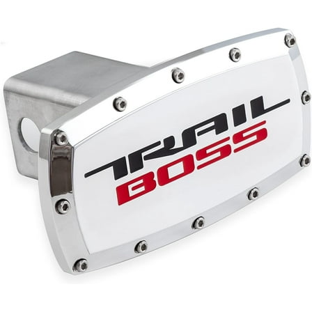 Chevrolet Trail Boss Polished Chrome Steel Tow Hitch Cover Official Licensed