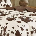 thumbnail image 7 of Linen Mart Southwestern Rustic Cowhide Quilt Coverlet Soft Brushed Microfiber All Seasons Bedspread - 3 Piece Set (Queen), 7 of 7