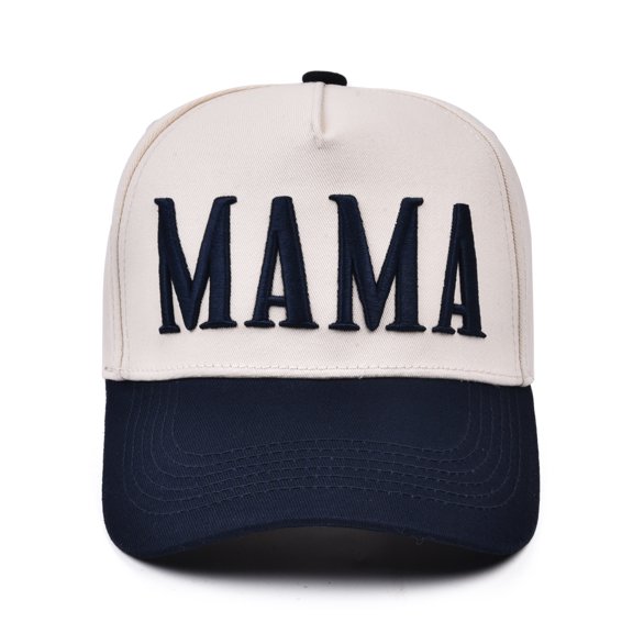 CYYFXKA Mama Hat for Women, Vintage Two Tone Embroidered Mom Baseball Cap, Trendy New Mom Gifts Mothers Day Outfits for Mommin