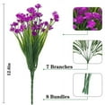thumbnail image 2 of Sinhoon 6 Bundles Artificial Fake Flowers Plastic Plants Greenery Shrubs UV Resistant Faux Flowers for Indoor Outdoor Garden Hanging Porch Window Box Farmhouse Wedding Decor (Fuchsia), 2 of 8