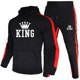 thumbnail image 1 of Venta caliente de sudaderas y pantalones deportivos con capucha para hombre de alta calidad, traje deportivo informal de uso diario para hombre, trajes de sudadera con capucha para gimnasio, 1 of 5