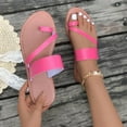 thumbnail image 5 of Utoimkio Ankle Straps Sandals for Women Summer Flat Shoes Casual Slip On Women's Sandals Clip Toe Slippers, 5 of 9