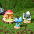 thumbnail image 2 of Jiibva 8 Pcs Resin Mushroom Decoration Plants Craft Figurines Adorable Cake Accessories Mini Garden Ornament Creative Mushroom Ornament, 2 of 7