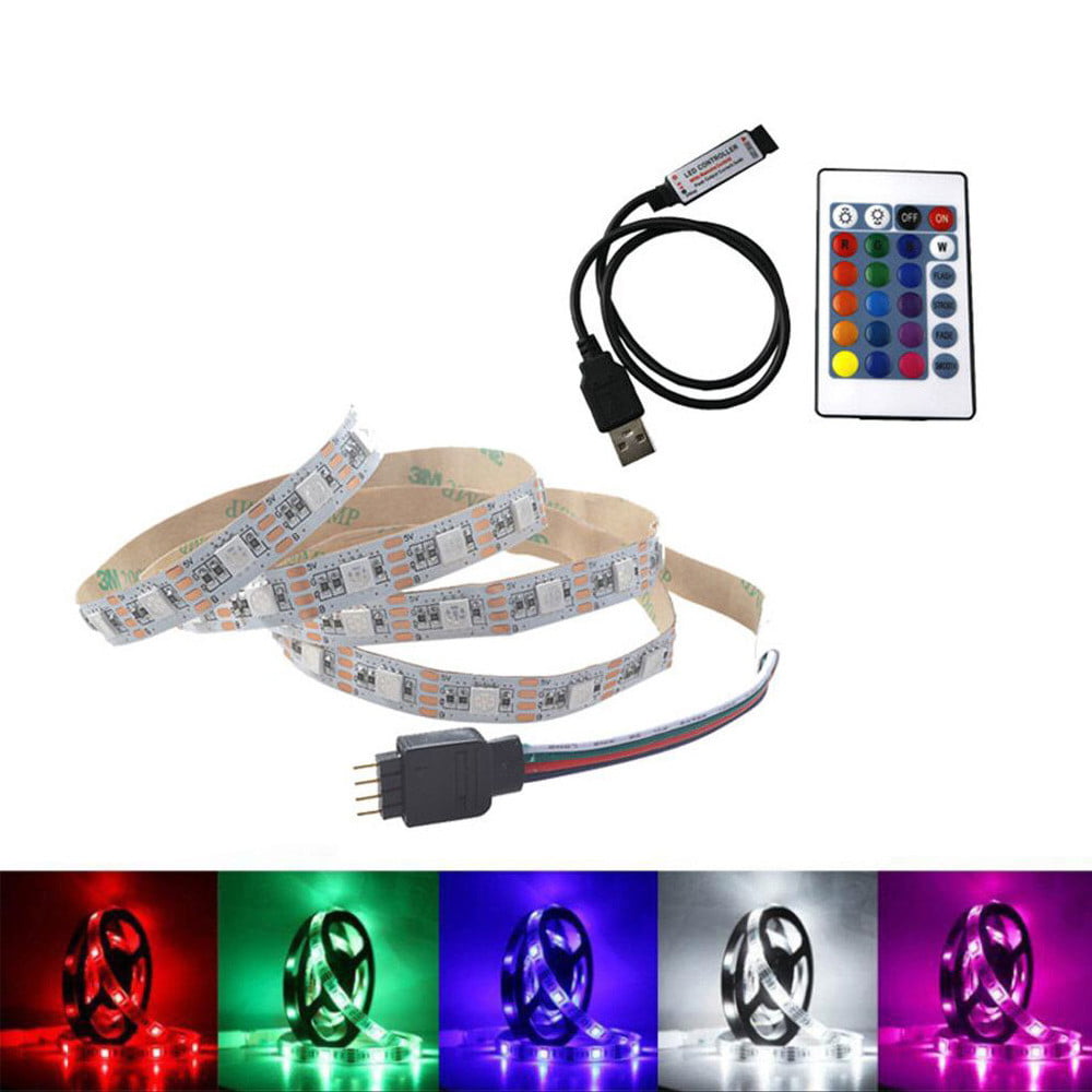 Details about   USB LED Strip Light 1-5M 5050 RGB Tape Party Cabinet Kitchen TV Back Waterproof 