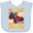 Blue, variant on Inktastic Go Kart Funny Go Karting Boys or Girls Baby Bib