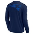 thumbnail image 3 of Unisex Fanatics Navy New England Patriots Elements Strive Long Sleeve T-Shirt, 3 of 3