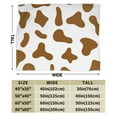 thumbnail image 5 of Brown Cow Texture Pattern Throw Blanket, Anti-Pilling Ultra-Soft Micro Fleece Cover Blanket for Bed Sofa, for All Seasons, 80"x60", 5 of 9
