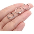 thumbnail image 3 of Opal Nose Hoop Rings 18G 20G Double Nose Hoops 316L Surgical Steel Nose Piercing Jewelry 3 PCS Lip Jewelry Septum Ring Cartilage Helix Conch Hoop Earrings Daith Rook Tragus Piercing Jewelry 8mm 10mm, 3 of 5