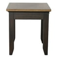 thumbnail image 3 of Steve Silver Bear Creek Rustic Wood End Table, Chocolate Brown, 3 of 9