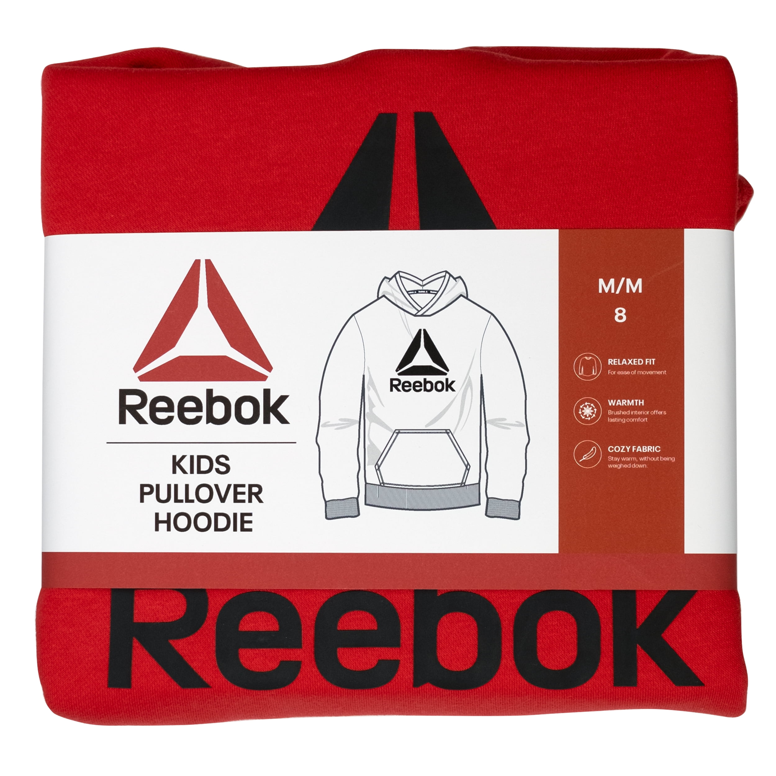 Reebok Kid's Unisex Game Day Fleece Hoodie, Sizes 4-18